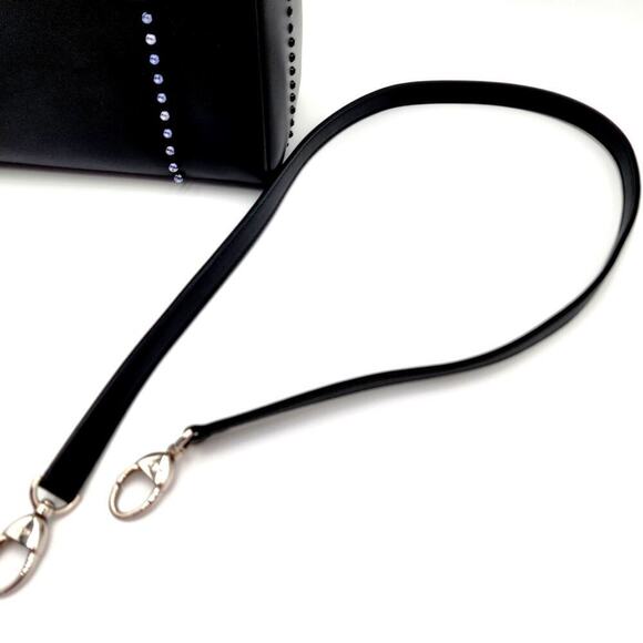 CHRISTIAN DIOR Black Leather Studs Embellished Medium Lady Dior Tote RARE - Picture 15 of 17